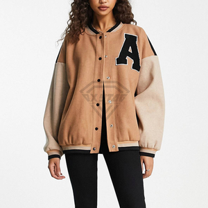 Veste universitaire pour femmes tendance, manteau de style lettreman d'hiver, design personnalisé, OEM, haute qualité, respirante, vestes universitaires pour femmes - Product Image 6