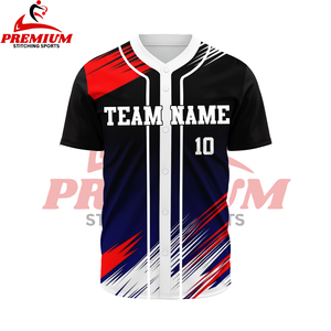 Offre Spéciale personnalisé vierge 100% polyester chemise de baseball raglan bouton vers le bas maillot de baseball personnalisé - Product Image 4