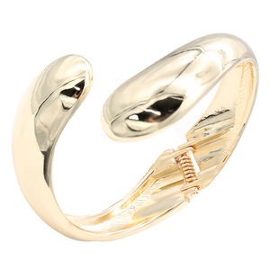 Braccialetti eleganti con cerniera in oro placcato Extra alla moda - Product Image 2