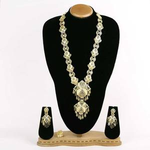 ชุดสร้อยคอยาวขึ้นรูปชุดเครื่องประดับยาวชุบทองหรูหราเครื่องประดับแบบดั้งเดิมเครื่องประดับหรูหราเครื่องประดับทองเหลืองชุบทอง - Product Image 1