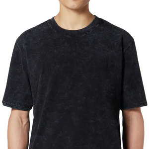 Vente en gros, meilleur fournisseur, t-shirt délavé à l'acide à séchage rapide pour hommes, t-shirts vintage oversize en coton lourd de style vintage pour hommes - Product Image 5