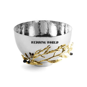 Tabletop Luxury Metal <b>Chocolate</b> Bowl Table Decorative Handmade Sweet Bowl Customized Size <b>Fancy</b> New <b>Chocolate</b> bowl - Product Image 2