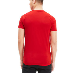 เสื้อยืดสไตล์ลำลองสำหรับผู้ชายแบบมืออาชีพลายสีทึบพร้อมโลโก้ออกแบบได้เอง - Product Image 2