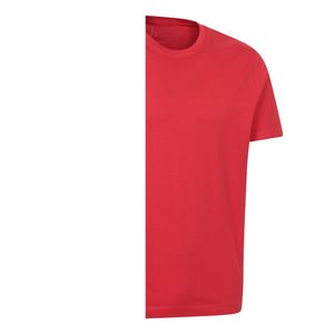 เสื้อยืดคอกลมแขนสั้นผู้ชายไซส์ใหญ่ คุณภาพสูง ปรับแต่งโลโก้ได้ ระบายอากาศดี เป็นมิตรกับสิ่งแวดล้อม ปักลาย สีแดงล้วน - Product Image 3