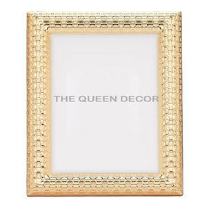 Top Qualité Aluminium Métal Moderne Feuille Conception Plaqué Or Cadre Photo Décoratif De Luxe À La Main Meilleure Vente - Product Image 6