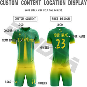 Vente en gros Ensemble de maillots de football pour hommes personnalisés Vêtements de sport par sublimation Combinaison de football personnalisable - Product Image 3