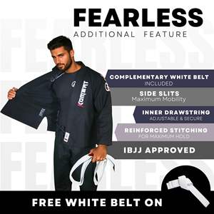 Kimono BJJ léger durable personnalisé brésilien Jiu Jitsu Gi, uniforme d'arts martiaux, combinaison de grappin, compétition d'entraînement unisexe - Product Image 3
