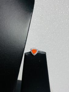 Conjunto de collar y aretes de Plata de Ley 925 con piedras preciosas de cornalina natural Hermoso diseño único para boda o regalo - Product Image 3