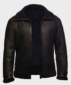Custom Fashion Genuine Leather Cotton <b>Filling</b> Turn <b>Down</b> Fur Collar Breathable Waterproof Warm Heated <b>Men</b> Leather <b>Jacket</b> - Product Image 6