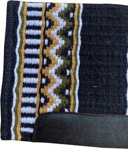 Manta de sillín occidental de lana tejida a mano para caballos Almohadilla fuerte para espectáculos ecuestres Trail y Ranch Riding - Product Image 2