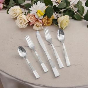 Juego de Cubiertos de Acero Inoxidable Ecológico con Acabado de Lujo para el Hogar y Regalos |   Cubiertos Elegantes para Fiestas - Product Image 2