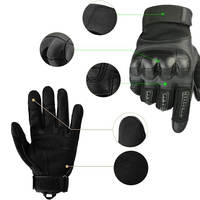 Guantes de Paintball de Alta Calidad y Durabilidad para Exteriores, Pantalla Táctil Completa, Secado Rápido, Poliéster y Silicona, Colores y Tamaños Personalizados