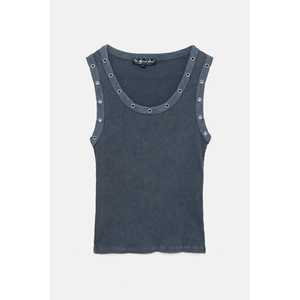 Blusa Casual con Manga Corta y Logotipo Frontal 100% Algodón - Product Image 6