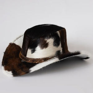 Meilleur matériau respirant hommes chapeaux en peau de vache quantité minimale de commande bas vente en gros à bas prix nouveaux chapeaux en peau de vache élégants pour adultes - Product Image 2