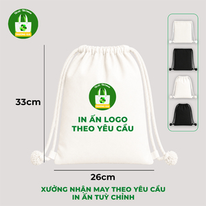 กระเป๋าเป้สะพายหลังผ้าแคนวาส Truong Gia ขนาด 26x33 ซม. พิมพ์ลายตามสั่ง สำหรับโปรโมชั่นและกีฬา - Product Image 4