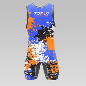 Combinaison de lutte personnalisée en gros pour hommes, sublimation, extensible, respirante, équipement d'arts martiaux, tenue de lutte professionnelle respirante - Product Image 3