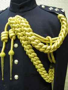 Cordons d'épaule Aiguillette en métal de qualité supérieure Accessoires uniformes Cordons d'épaule de cérémonie - Product Image 3