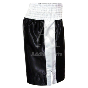 กางเกงขาสั้นชกมวยทำจากวัสดุผ้าซาตินสำหรับผู้ชายกางเกงขาสั้นโพลีเอสเตอร์สำหรับฝึกซ้อม - Product Image 4