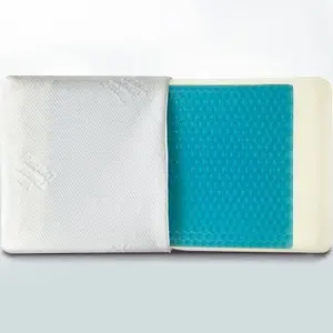 Almohada Ortopédica de Gel Refrigerante de Lujo XXL, Antideslizante, de Espuma Viscoelástica, Soporte para el Cuello, 70x40x14cm - Product Image 1