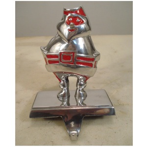 Red Painted Metal <b>Stocking</b> <b>Holder</b> For Christmas Table Top Decorative - Product Image 2