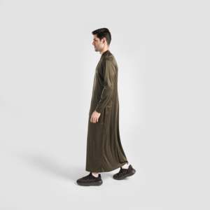 Move Max Olive <b>Thobe</b> with Regular Fit Modest Sportswear - Product Image 3