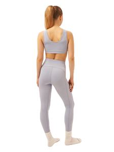 Vêtements de sport tendance couleur unie avec logo personnalisé, haut de yoga sexy, tenue de sport pour femme, ensemble de yoga - Product Image 2