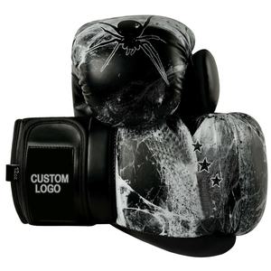 Gants de boxe professionnels légers et imperméables en tissu en cuir avec logo personnalisé et évacuation de l'humidité OEM pour l'entraînement au combat - Product Image 3