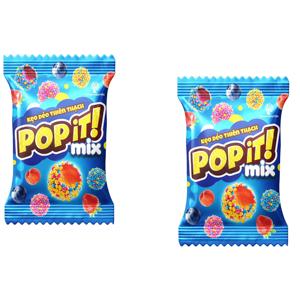 Bonbons Gommeux Popit Asteroid – Sucreries Gélifiées Fruitées en Forme de Cube Marron, Sachet de Poudre, Vente Chaude - Product Image 3