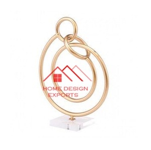 ของตกแต่งโต๊ะทำงานรูปปั้นหินแกรนิตทรงกลมแหวนหินอ่อนธรรมชาติรูปทรงกลมตกแต่งโต๊ะประติมากรรมหินอ่อน - Product Image 1