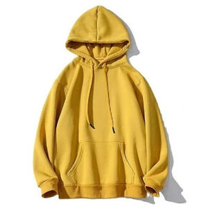 Haute qualité 350 GSM coton épais blanc pull uni poids lourd surdimensionné sweats à capuche sans ficelle unisexe Logo personnalisé sweats à capuche pour hommes - Product Image 5