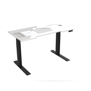 โต๊ะทำงาน TECHDESK PRO สีขาว ดีไซน์ตามหลักสรีรศาสตร์ ปรับเปลี่ยนรูปแบบได้ โครงโลหะ ดีไซน์เรียบง่าย ทันสมัย เหมาะสำหรับใช้ในบ้าน โรงแรม โรงเรียน อพาร์ตเมนต์ - Product Image 2
