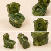 Ornement sculpté en pierre précieuse naturelle polie pour la décoration de la maison, du bureau, pour les collectionneurs et comme cadeaux amusants