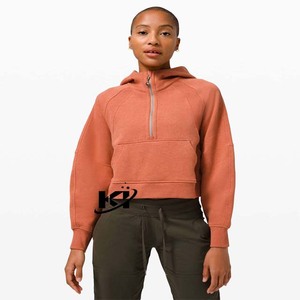 Nuevo estilo para mujer, chaqueta de chándal atlética ajustada con cremallera completa, entrenamiento ligero con capucha y bolsillos, patrón sólido - Product Image 1