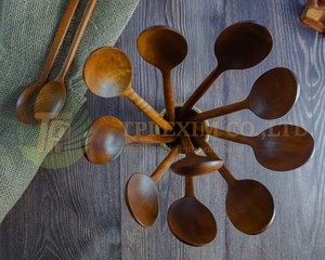 Ustensiles de cuisine vietnamiens faits à la main, écologiques, en bois, avec logo personnalisé, cuillères en bois, ensemble de cuillères, haute qualité, faible impôt, design moderne - Product Image 5