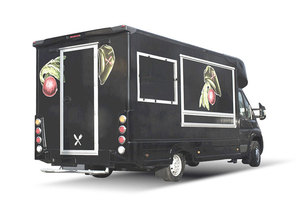 Camionnette mobile blanche pour la livraison d'aliments surgelés, idéale pour la restauration de rue et les cuisines mobiles - Product Image 2