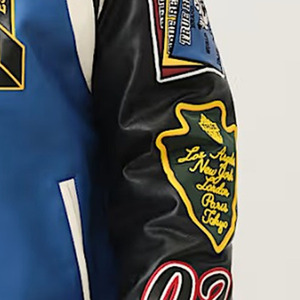 Chaquetas Varsity de Piel de Oveja de Alta Calidad Anti-UV para Hombre y Mujer, Nuevo Estilo con Cuello Alto, Todas las Tallas y Colores, Lana de Baja Densidad - Product Image 2