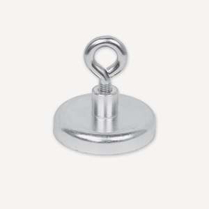 Gripper piatto in ferrite Ø47x9mm con occhiello - Product Image 1