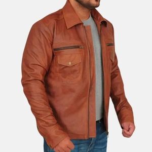 Hannibal Mads Mikkelsen Blouson en cuir marron - Product Image 2