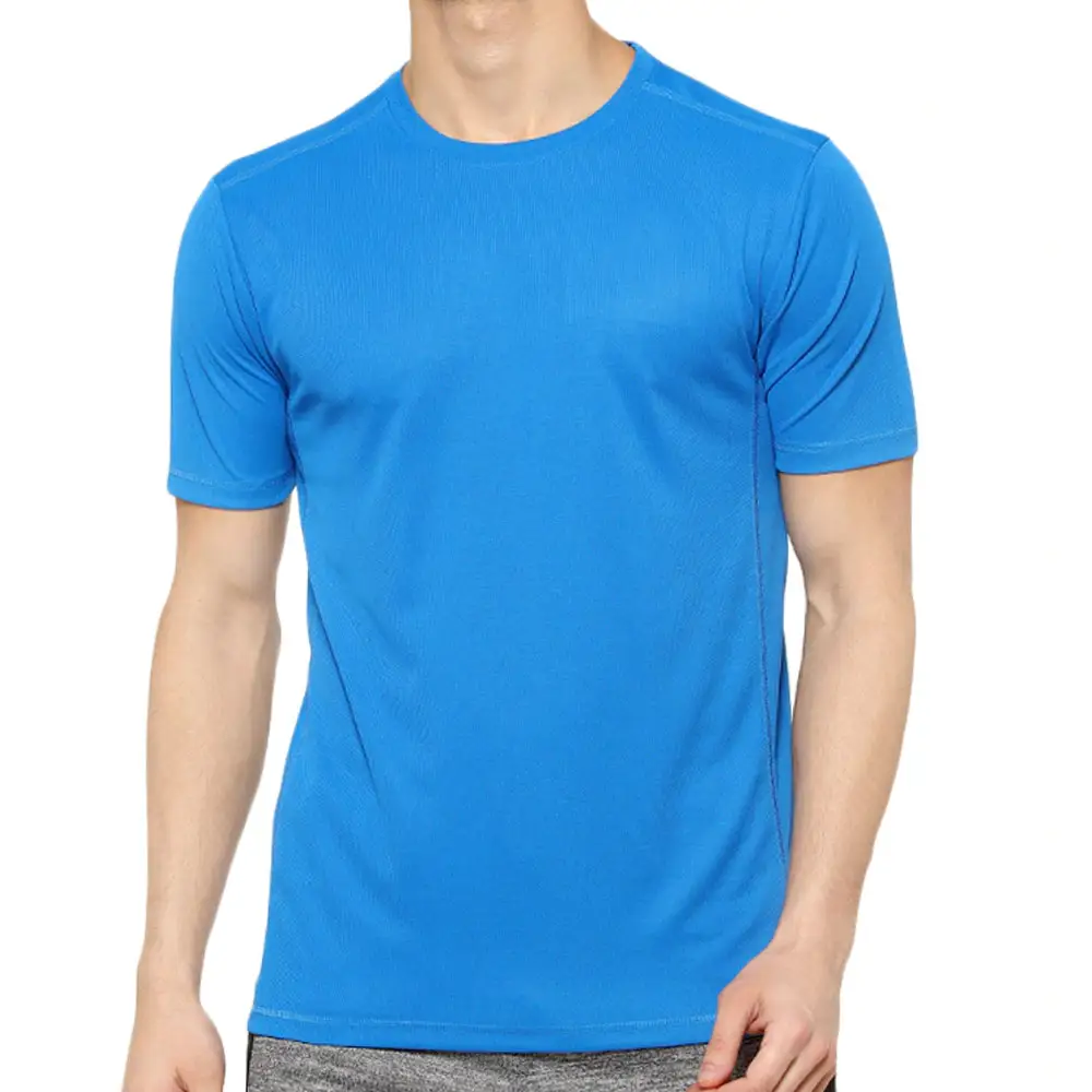 Maglietta da uomo di lusso all'ingrosso in maglia di cotone pesante da uomo oversize girocollo tinta unita T-Shirt fornitore