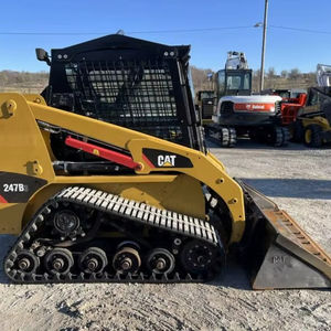 2015 CAT 247B3 Utilisé Skid Steer Loader 80% Classé 72 Godet Pistes Joystick Pilote Commandes Manuelles Mini Chargeur Bel État - Product Image 4