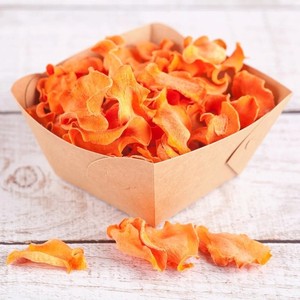 Tiras de zanahorias secas orgánicas, sabrosas patatas fritas de zanahoria en rodajas secas, suministro a granel con excelente sabor - Product Image 2
