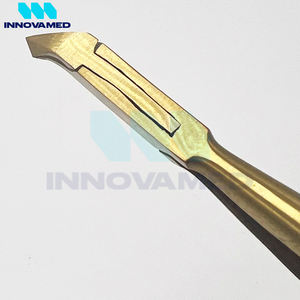 คีมตัดหนังสำหรับผู้หญิงแบบโค้งสแตนเลสกันลื่นทนทานพร้อมใบมีดสีทองผิวคมน้ำหนักเบาพกพาได้คุณภาพสูง - Product Image 5