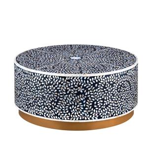 Table basse moderne et écologique de luxe, en verre trempé, meubles de salon, style nordique, métal en laiton forgé, bois, finition dorée - Product Image 6