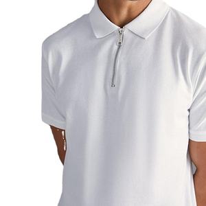 Chemise polo pour homme, design col personnalisé de haute qualité, mode décontractée, vêtements d'été respirants, 100% coton, fermeture éclair 1/4. - Product Image 6