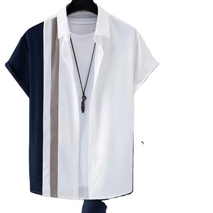 Comfortable for Men Summer <b>Set</b> Casual Two Piece Outfit Men Two Piece <b>Set</b> Short Sleeve Shirt And Shorts - Product Image 1