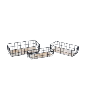 Noir fini métal fer fil Fruits panier de rangement maison Table décoration nourriture organisateur salle de bain décoration vêtements panier - Product Image 1