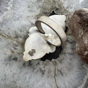 Handmade Sterling <b>Silver</b> Southwestern Style Oval Turquoise <b>Adjustable</b> <b>Ring</b> Women Boho Vintage Wedding Party Fashion Natural - Product Image 4