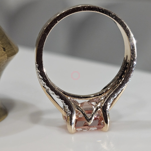 แหวนเพชรสำหรับงาน3CT อัสเชอร์สุดน่ารักได้รับการรับรอง GIA/IGI ทองคำ18K & 925ชุบเงินของขวัญแหวนหมั้น - Product Image 3