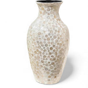 Juego de Jarrones de Nácar Hechos a Mano al por Mayor con Elegante Incrustación de Conchas y Patrón Combinado, Regalo Decorativo de Vietnam - Product Image 2
