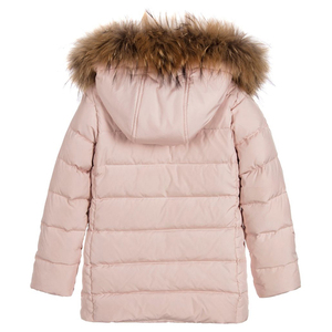Chaqueta Acolchada de Invierno Unisex para Niños, Bordada, de Longitud Regular, con Cierre de Cremallera, Relleno Grueso de Poliéster, con Capucha - Product Image 2